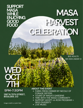Load image into Gallery viewer, MASA Harvest Celebration : Wednesday, October 7th