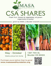 Load image into Gallery viewer, MASA CSA Shares Flyer
