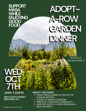Load image into Gallery viewer, Adopt-a-Row Garden Dinner: Wednesday, October 7th
